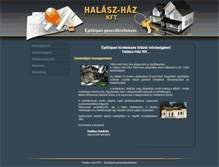 Tablet Screenshot of halasz-haz.hu